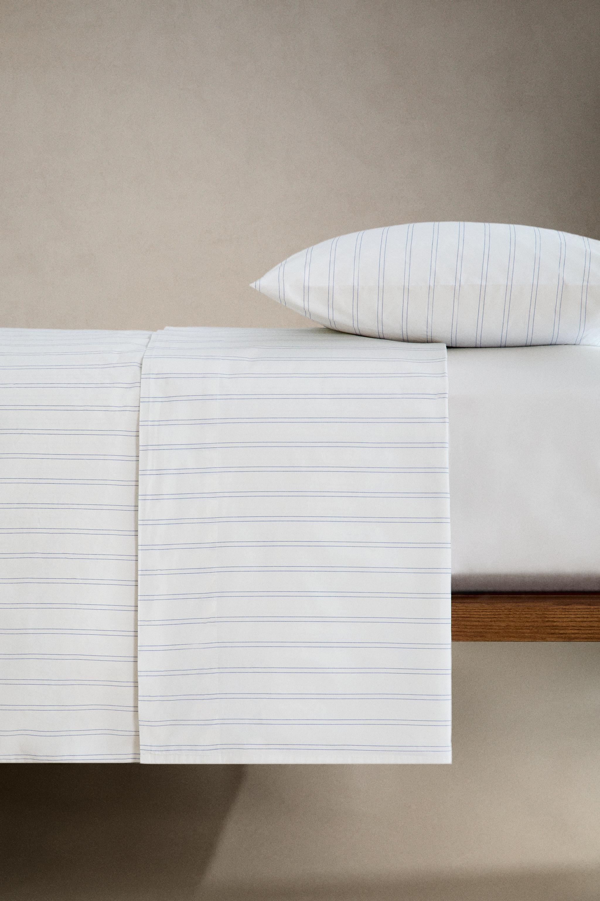 DOUBLE STRIPE COTTON FLAT SHEET